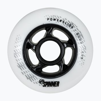 Powerslide Spinner 84mm/88A kolieska na kolieskové korčule 4 ks biele 905324