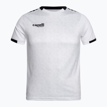 Capelli Cs III Block Youth futbalové tričko biele/čierne