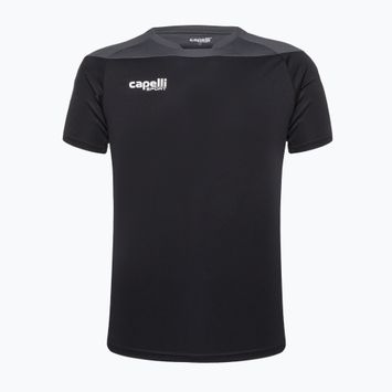 Capelli Tribeca Tréningové futbalové tričko pre dospelých čierne/tmavosivé