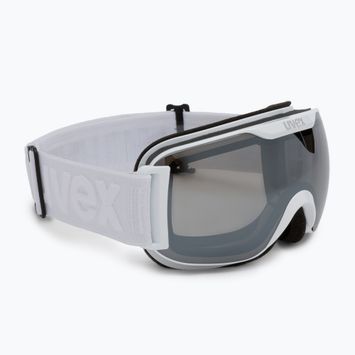 Lyžiarske okuliare UVEX Downhill 2 S LM white mat/mirror silver/clear 55//438/126
