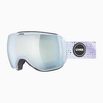 Dámske lyžiarske okuliare UVEX Downhill 2100 CV WE S2 arctic blue matt/mirror white/colorvision green