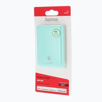 Hama Slim 5HD Power Pack 5 mAh zelená