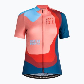 Dámsky cyklistický dres Maloja AmiataM 1/2 ružovo-farebný 35169