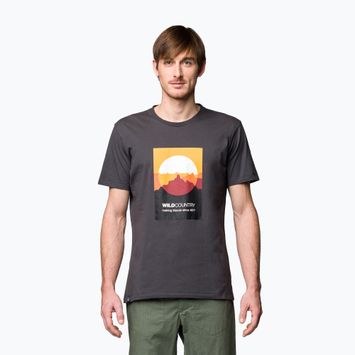 Pánske lezecké tričko Wild Country Heritage sivé 40-0000095240