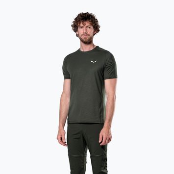 Pánske trekové tričko Salewa Puez Dry dark olive
