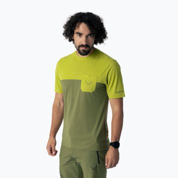Pánske trekingové tričko DYNAFIT Transalper Pocket golden lime/5a40