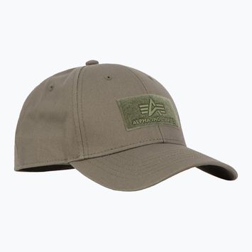 Pánska bejzbalová čiapka Alpha Industries VLC tmavo zelená
