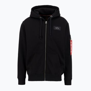 Pánska mikina Alpha Industries Back Print Zip black