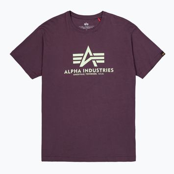 Alpha Industries pánske tričko Basic plum