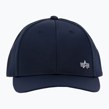 Alpha Industries pánska baseballová čiapka Metal Label blue/chrome