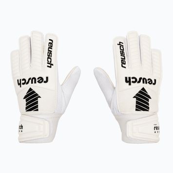 Detské brankárske rukavice Reusch Legacy Arrow Solid Junior biele 5372504-1100