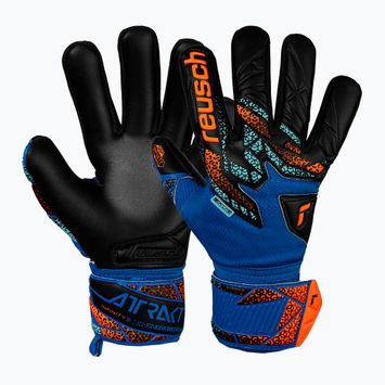 Brankárske rukavice Reusch Attrakt Infinity NC Junior electric blue/shocking orange/black