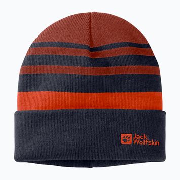 Detská  zimná čiapka Jack Wolfskin Stripy Knit night blue