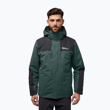 Pánska bunda 3v1 Jack Wolfskin Jasper 3In1 black olive