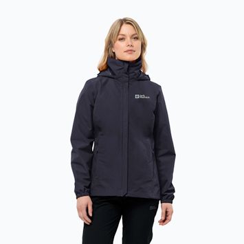 Dámska bunda do dažďa Jack Wolfskin Stormy Point 2L graphite