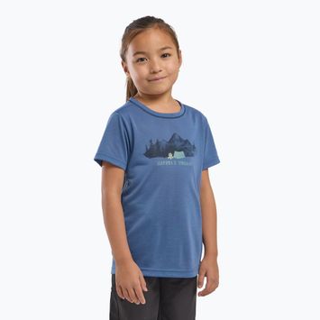 Detské tričko Jack Wolfskin Hiking Graphic T shirt evening sky