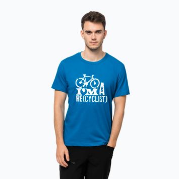 Jack Wolfskin pánske trekingové tričko Ocean Trail modré 1808621_1361