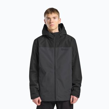 Pánska bunda 3v1 Jack Wolfskin Taubenberg 3In1 phantom