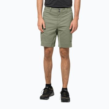 Jack Wolfskin Activate Tour pánske trekingové šortky zelené 1507441
