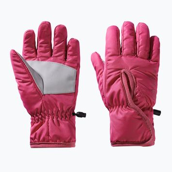 Detské trekingové rukavice Jack Wolfskin Easy Entry dark fuchsia