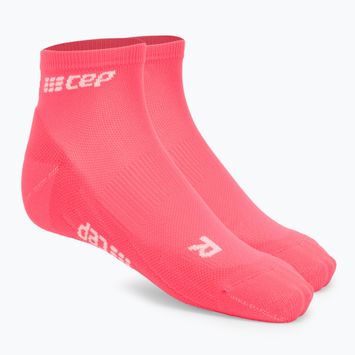 Dámske kompresné bežecké ponožky CEP 4.0 Low Cut pink