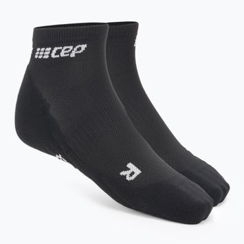 CEP Pánske kompresné bežecké ponožky 4.0 Low Cut čierne