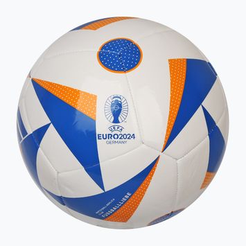 Futbalová lopta  adidas Fussballiebe Club biela/svetlomodrá/šťastná oranžová veľkosť 5
