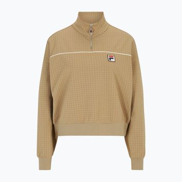 Dámska mikina FILA Liebau Aop Half Zip cornstalk pepita aop