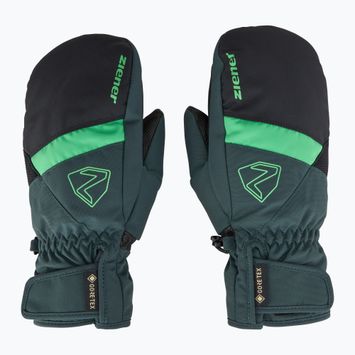 Detské lyžiarske rukavice ZIENER Levin GTX Mitten dark jungle