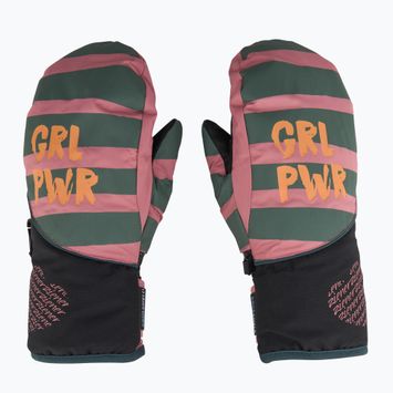 Detské lyžiarske rukavice ZIENER Liwani Aquashield PR Mitten rose blossom