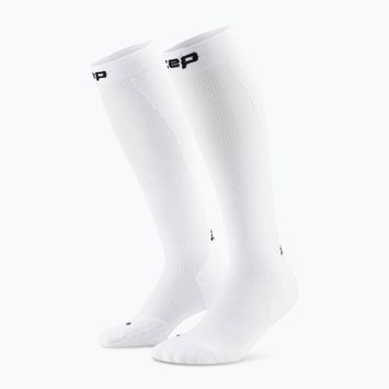 Dámske kompresné ponožky CEP Run Tall 5.0 white