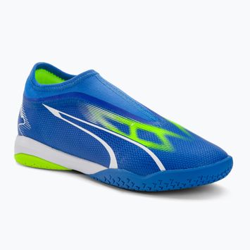 PUMA Ultra Match LL IT + Mid Jr detské kopačky ultra blue/puma white/pro green