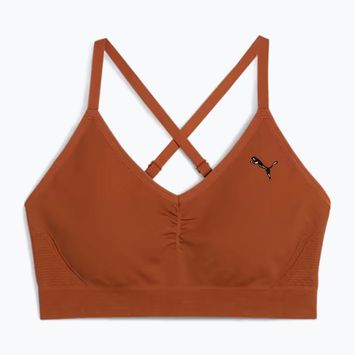 Podprsenka  fitness PUMA Move Shapeluxe Seamless teak