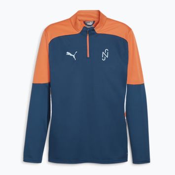 Pánska futbalová mikina PUMA Neymar Jr Creativity 1/4 Zip Top ocean tropic/hot heat