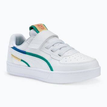 Detská obuv PUMA Caven 2.0 Ready, Set, Better AC+ PS puma white/cobalt glaze/sparkling green