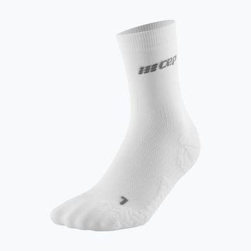 Dámske kompresné ponožky CEP Ultralight Mid Cut white