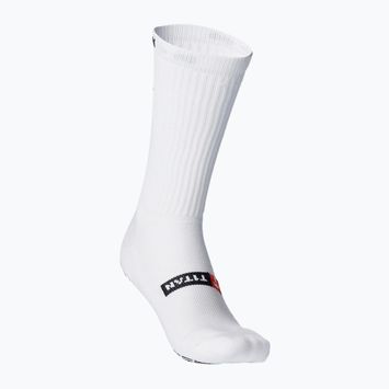 Futbalové ponožky T1TAN Grip Socks white