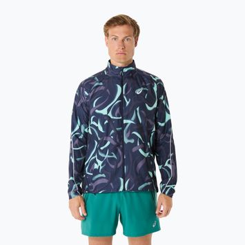 Pánska bežecká bunda ASICS Road Lite-Show Packable midnight