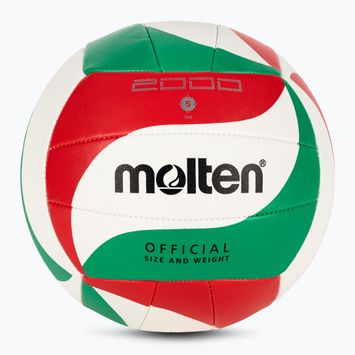 Volejbalová lopta Molten V5M2000-5 biela/zelená/červená veľkosť 5