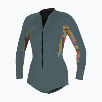 Dámsky plavecký neoprén O'Neill Bahia 2/1 Front Zip Short Spring shade/ arta geo/ shade