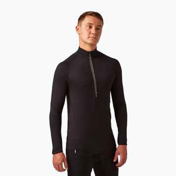 Pánska termo mikina Surfanic Bodyfit Zip Neck black