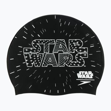 Detská plavecká čiapka Speedo Slogan Print black