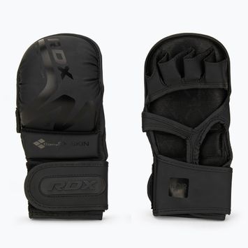 Grapplingové rukavice RDX T15 Noir Hybrid matte black