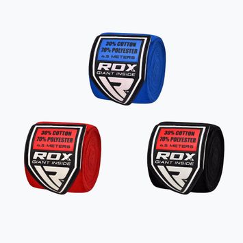 Boxerské bandáže RDX Hand Wraps Combine Plus červená/čierna/modrá