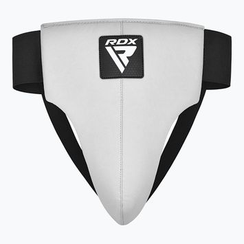 Pánsky chránič slabín RDX R1 Martial Arts white/black