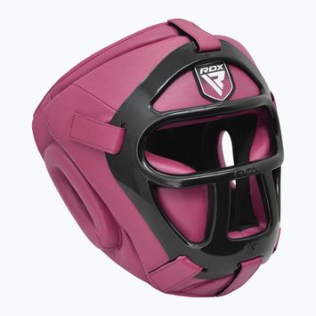 Boxerská prilba RDX Guard Grill T1 ružová
