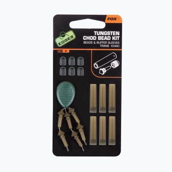 Chod Riga Fox Edges Tungsten Chod bead kit x 6 korálok / nárazníkových puzdier hnedá CAC488