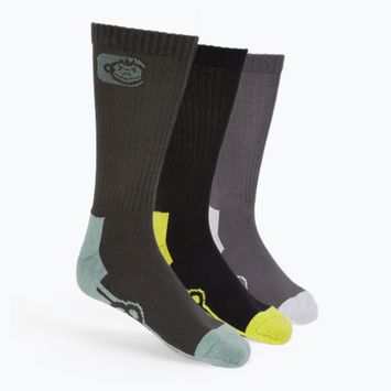 Rybárske ponožky RidgeMonkey Apearel Crew Socks 3 Pack black RM659