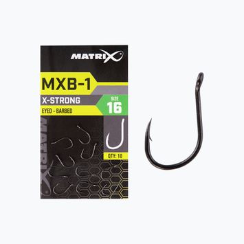 Matrix MXB-1 Háčiky s ostnatým okom 10 ks čierne GHK152