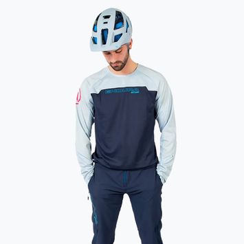 Pánske cyklistické tričko s dlhým rukávom Endura MT500 Burner ink blue